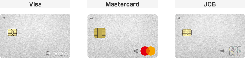 変更後のVisa/Mastercard/JCBカード券面